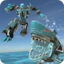 鲨鱼机器人无限金币钻石版下载无敌-鲨鱼机器人无限金币钻石